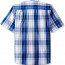 Рубашка синяя в клетку с коротким рукавом Wrangler Authentics Short Sleeve Classic Plaid Shirt Bright White - Рубашка синяя в клетку с коротким рукавом Wrangler Authentics Short Sleeve Classic Plaid Shirt Bright White