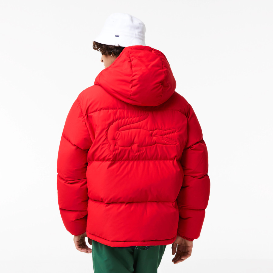 Lacoste Water Repellent Puffer Jacket Red