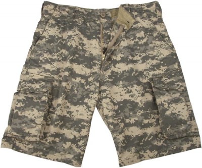 Винтажные десантные шорты армейский цифровой камуфляж Rothco Vintage Paratrooper Cargo Shorts ACU Digital Camo 2531, фото