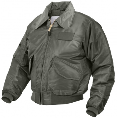 Куртка летчика зеленая Rothco CWU-45P Flight Jacket Sage 7520, фото