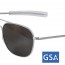 Очки с матовой оправой и стеклянными линзами American Optical The Original Pilot Sunglasses 55mm Matte Frame 10719 - Очки American Optical The Original Pilot Sunglasses 55mm Matte Frame 10719