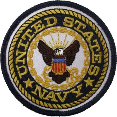 Круглая нашивка Военно-Морского Флота США Rothco US Navy Round Patch ( 7,5 см) 1590, фото