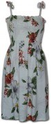 Pacific Legend Rayon Tube Dress - 708-111- White 