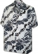 Men's Hawaiian Shirts Allover Prints - 410-3876 White