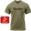 Футболка Rothco Distressed Marines T-Shirt Olive Drab 66455 - Футболка лицензионная винтажная Rothco Distressed Marines T-Shirt Olive Drab 66455