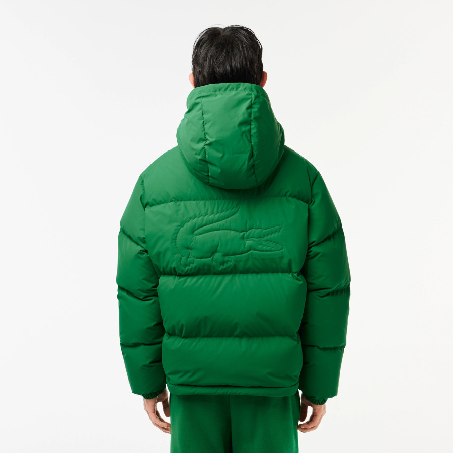 Lacoste Water Repellent Puffer Jacket Green