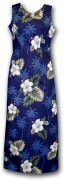 Pacific Legend Long Tank Hawaiian Dresses - 321-2798 Navy