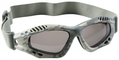 Спортивные гоглы очки камуфлированные  Rothco Ventec Tactical Goggles ACU Digital Camo Frame w/ Smoke Lenses 10378, фото