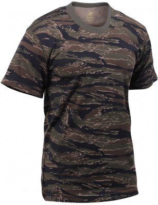 Футболка тигровый лесной камуфляж Rothco T-Shirt Tiger Stripe Camo 6787, фото