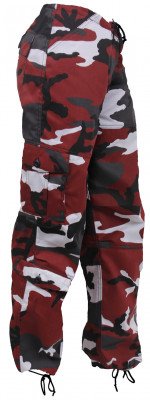 Красные женские камуфлированные брюки Rothco Womens Paratrooper Pant Red Camo 3782, фото