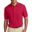 Хлопковая мужская красная классическая футболка поло Port Authority Men's Pique Knit Polo Red - Хлопковая мужская красная классическая футболка поло Port Authority Men's Pique Knit Polo Red