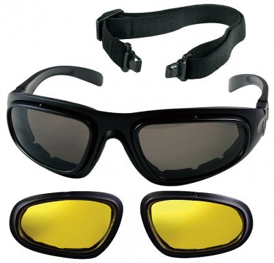 Очки гоглы спортивные Rothco Trans Tec Tactical Optical System Black w/ Smoke / Yellow Lenses 10387, фото
