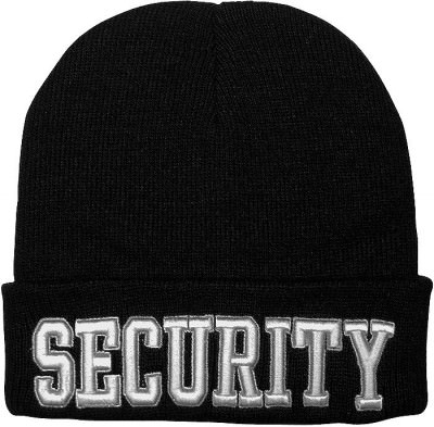 Шапка акриловая охранника Rothco Deluxe "Security" Embroidered Watch Cap 5342, фото