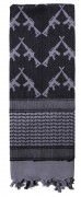 Rothco Crossed Rifles Shemagh Tactical Scarf Grey - 8737