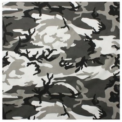 Бандана серый камуфляж урбан Rothco Bandana Woodland Camouflage (68 x 68 см) 4347, фото