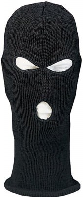 Маска вязаная черная американская Wintuck Acrylic Face Mask Black 5516, фото