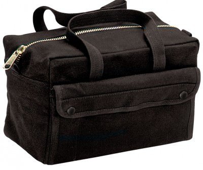 Сумка механика черная винтажная Rothco G.I. Type Mechanics Tool Bag With Brass Zipper Black 9192, фото