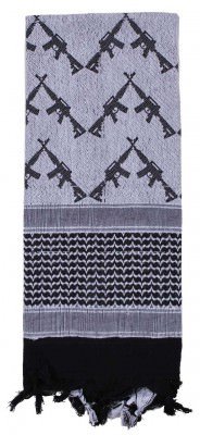 Арафатка Rothco Crossed Rifles Shemagh Tactical Scarf White - 8737 , фото
