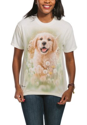 Футболка с щенком золотого ретривера The Mountain T-Shirt Golden Puppy 105933, фото