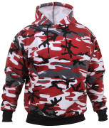 Rothco Pullover Hooded Sweatshirt Red Camo 2790