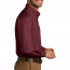 Бордовая рубашка с длинным рукавом Port Authority Long Sleeve Carefree Poplin Shirt Burgundy W100 - Бордовая рубашка с длинным рукавом Port Authority Long Sleeve Carefree Poplin Shirt W100