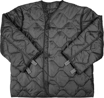 Утепляющая черная подстежка для полевых курток M-65 Rothco M-65 Field Jacket Liner Black 8294, фото