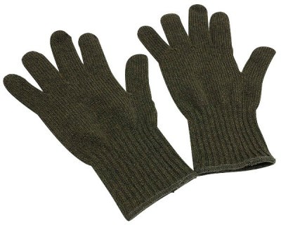 Шерстяные американские оливковые перчатки-подклад Newberry Knitting® Cold Weather Glove Insert Type II Class I Olive Drab 8418, фото