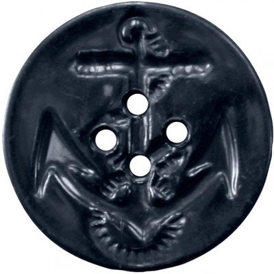 Пуговицы темно-cиние с якорем запасные для бушлата или пальто Rothco Peacoat Buttons (25 pcs) Navy Blue 206, фото