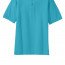 Хлопковая мужская бирюзоваяя классическая футболка поло Port Authority Men's Pique Knit Polo Turquoise - Классическая бирюзовая хлопковая футболка поло Port Authority Men's Pique Knit Polo Turquoise