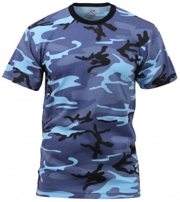 Футболка городской голубой камуфляж Rothco T-Shirts Sky Blue Camo 6788, фото