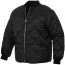 Cтеганная летная черная куртка американского образца Rothco Diamond Nylon Quilted Flight Jacket Black 7230 - Cтеганная летная черная куртка американского образца Rothco Diamond Nylon Quilted Flight Jacket Black 7230