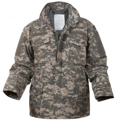 Куртка с утепляющей подстежкой армейский цифровой камуфляж Rothco M-65 Field Jacket ACU Digital Camo 8540, фото