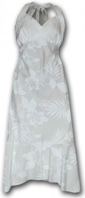Платье гавайское халтер Pacific Legend Halter Dress - 328-3585 White, фото