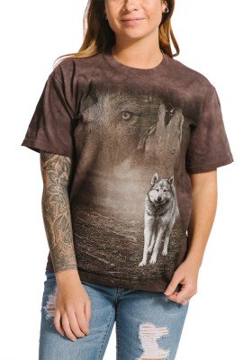 Футболка с волком The Mountain T-Shirt Grey Wolf Portrait 105892, фото
