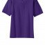 Хлопковая мужская фиолетовая классическая футболка поло Port Authority Men's Pique Knit Polo Purple - Классическая фиолетовая хлопковая футболка поло Port Authority Men's Pique Knit Polo Purple