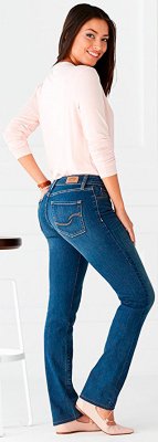 Джинсы женские Signature by Levi Strauss and Co Women's Straight Jean Meadow, фото