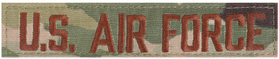 Нагрудная лента Военно-Воздушных Сил США Scorpion Camo U.S. Air Force Branch Tape 1781, фото