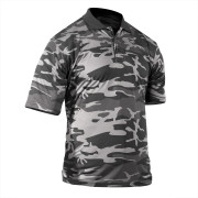 Rothco Moisture Wicking Polo Shirt Black Camo 20020