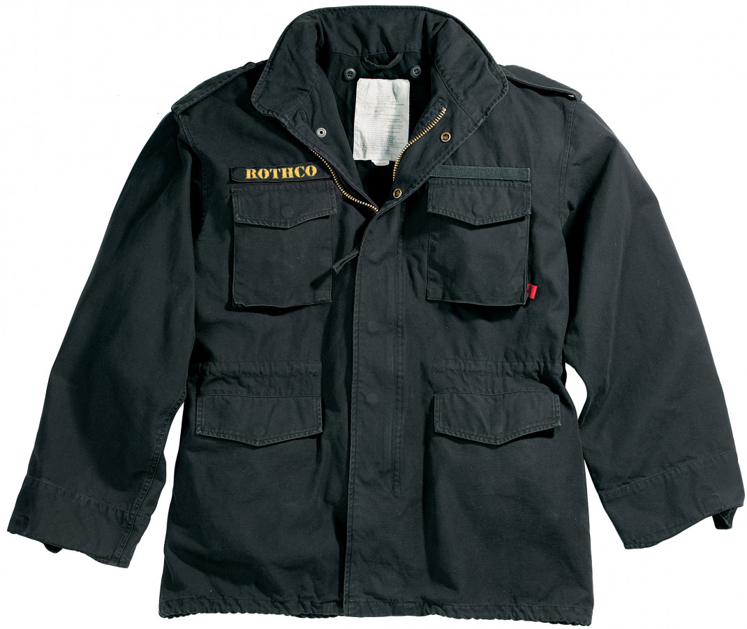 vintage　M65 Черная американская винтажная хлопковая куртка Rothco Vintage M-65