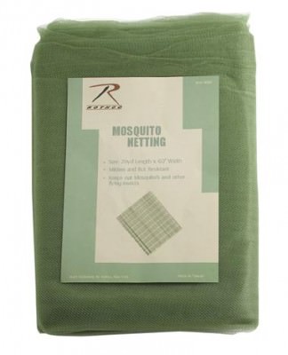 Антимоскитная оливковая сетка армейского образца G.I. Type Mosquito Netting Olive Drab 8089, фото