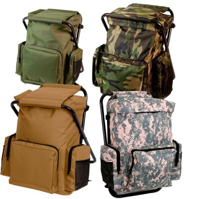 Комбинированные водостойкие рюкзаки со встроенным стулом Rothco Backpack and Stool Combo Pack, фото