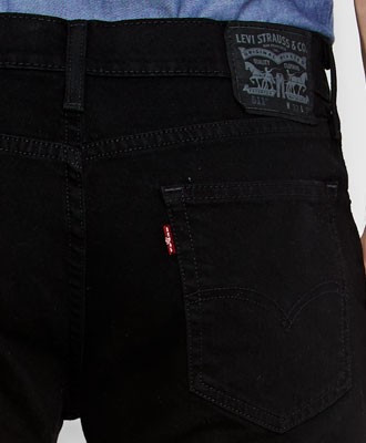 Levis 511 Slim Fit Stretch Jeans Black