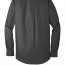 Темно-серая рубашка с длинным рукавом Port Authority Long Sleeve Carefree Poplin Shirt Graphite W100 - Темно-серая рубашка с длинным рукавом Port Authority Long Sleeve Carefree Poplin Shirt Graphite W100