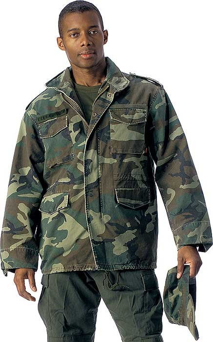 Rothco Vintage M 65 Field Jackets Woodland Camo 8613