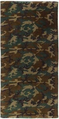 Полотенце хлопковое лесной камуфляж Rothco Beach Towel Woodland Camo 2300, фото