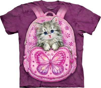 Футболка The Mountain с изображением кошки в переноске The Mountain T-Shirt Backpack Kitty 103432, фото