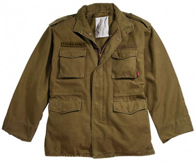 Американская винтажная коричневая хлопковая куртка Rothco Vintage M-65 Field Jackets Russet Brown , фото