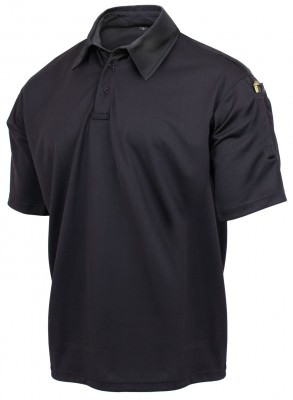 Черная тактическая потоотводящая половка Rothco Tactical Performance Polo Shirt Black 3912, фото