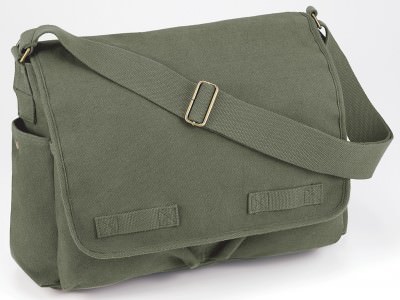 Сумка почтальона Rothco Heavyweight Canvas Classic Messenger Bag Olive Drab - 9148, фото