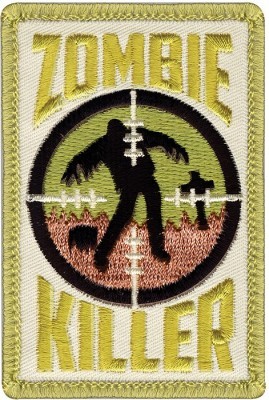 Нашивка страйкбольная Airsoft Velcro Color Patch Zombie Killer 72184, фото